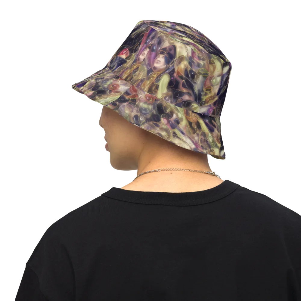 Galactic Drapery on Reversible Bucket Hat — Back Inside