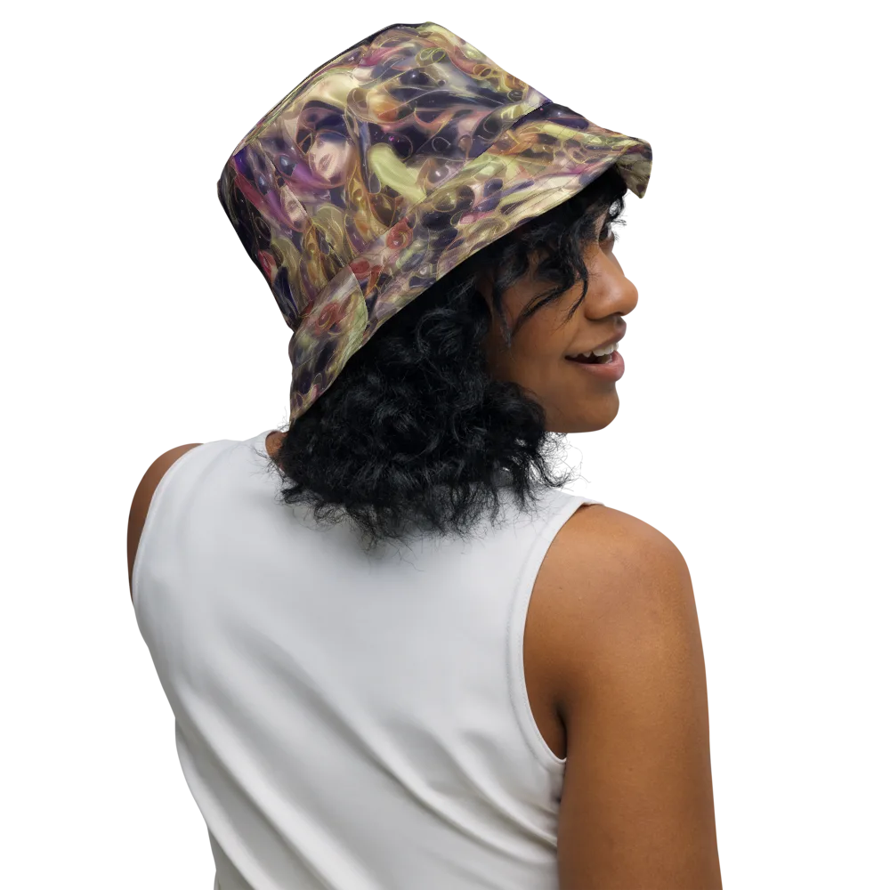 Galactic Drapery on Reversible Bucket Hat — Right Outside