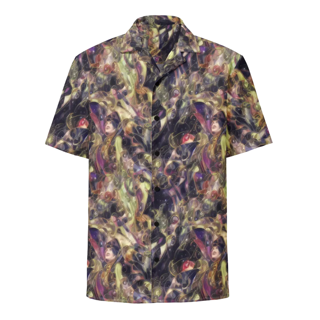 Galactic Drapery on Button Shirt — Front