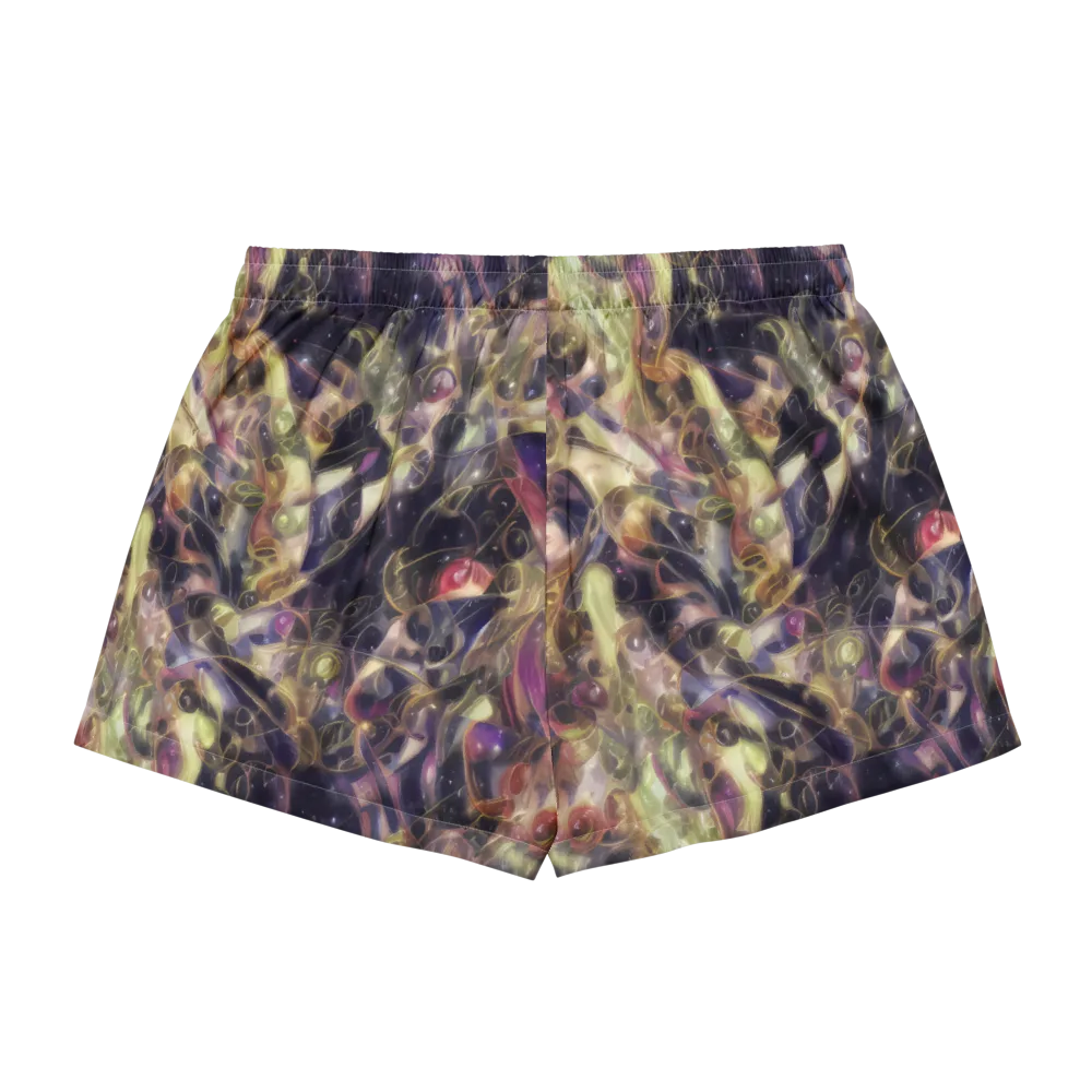Galactic Drapery on Women's Pajama Shorts — Back