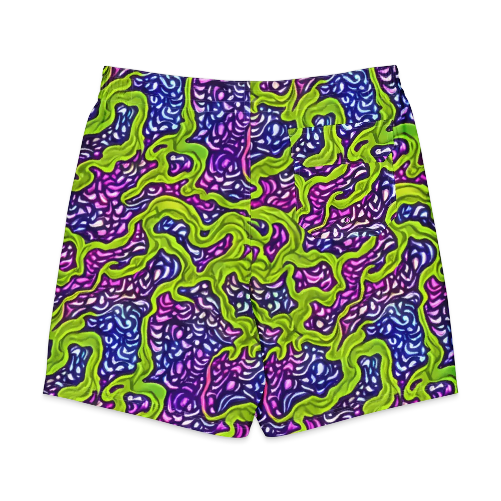Ultraviolet Swell on Men's Board Shorts — Back