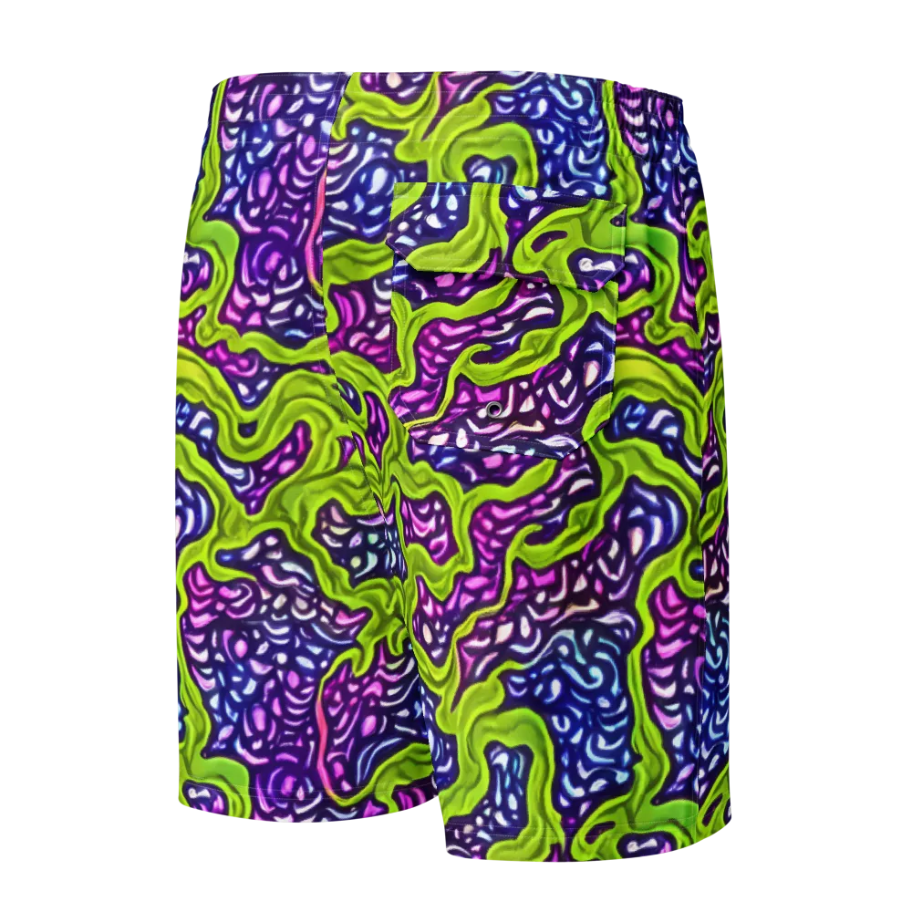Ultraviolet Swell on Men's Board Shorts — Back