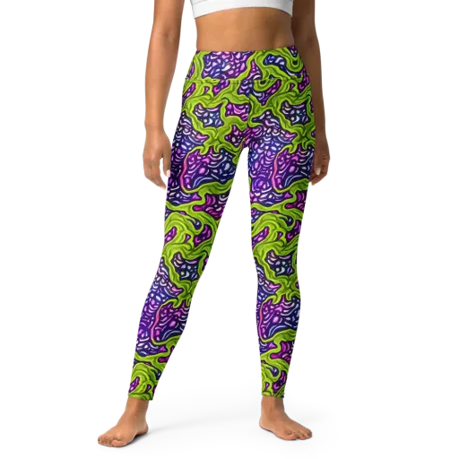 Ultraviolet Swell on a Yoga Leggings