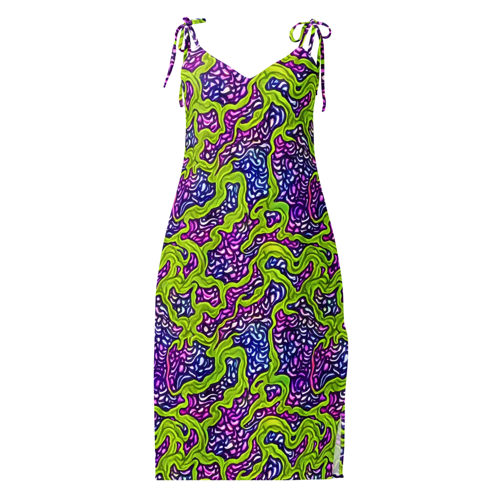Ultraviolet Swell on Slip Dress — Front
