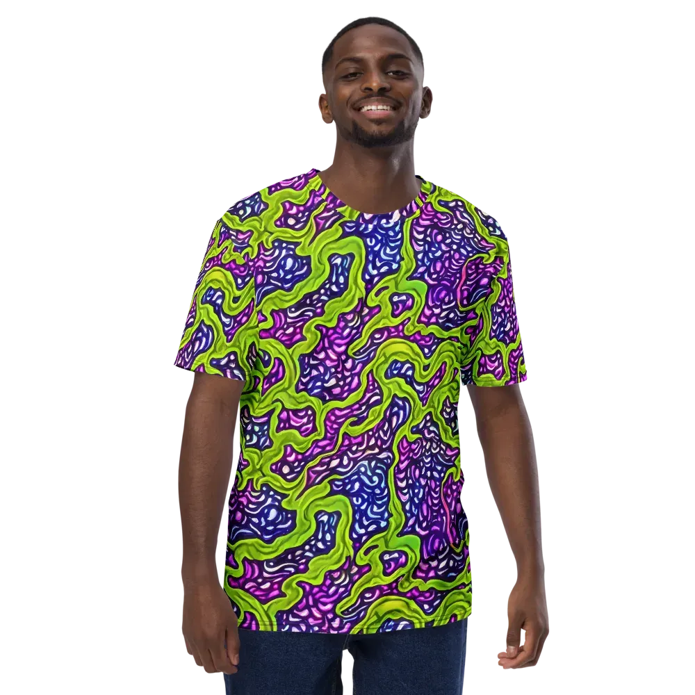 Ultraviolet Swell on Men's Crew Neck T-Shirt — Front