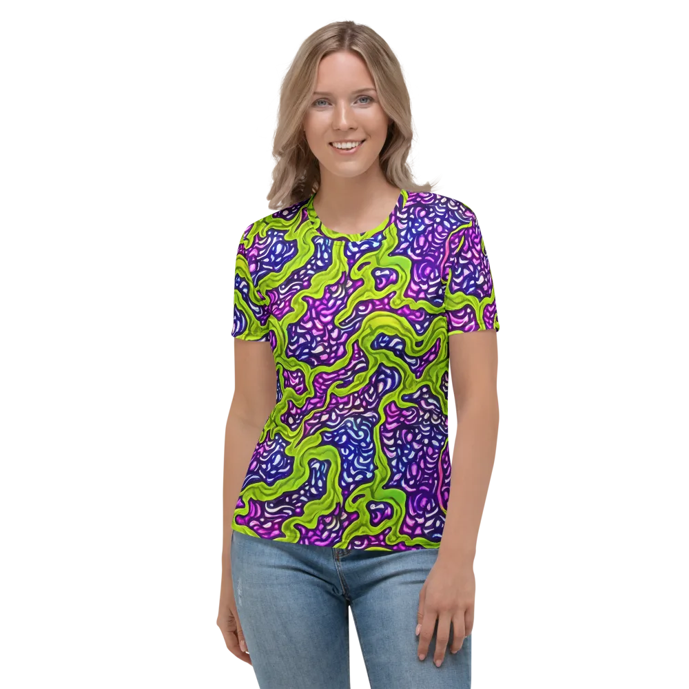 Ultraviolet Swell on Women's Crew Neck T-Shirt — Front