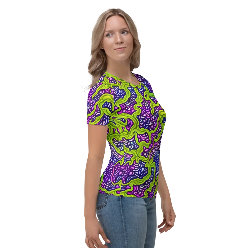 Ultraviolet Swell on Women's Crew Neck T-Shirt — Right