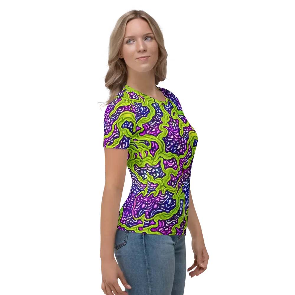 Ultraviolet Swell on Women's Crew Neck T-Shirt — Right