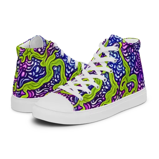 Ultraviolet Swell on a Women's High Top Canvas Shoes