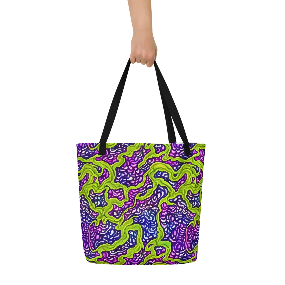 Ultraviolet Swell on Large Tote Bag W/ Pocket — Front