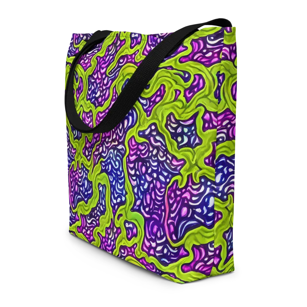 Ultraviolet Swell on Large Tote Bag W/ Pocket — Front