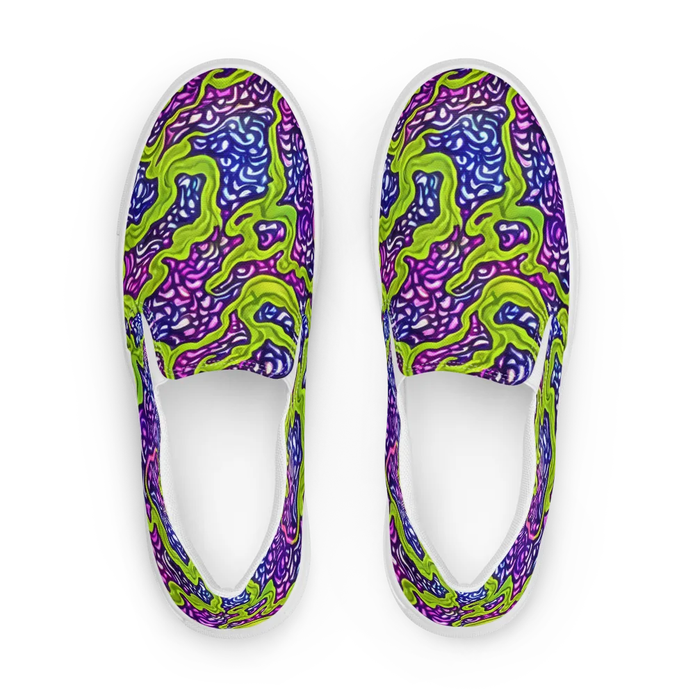 Ultraviolet Swell on Women's Slip-On Canvas Shoes — Front