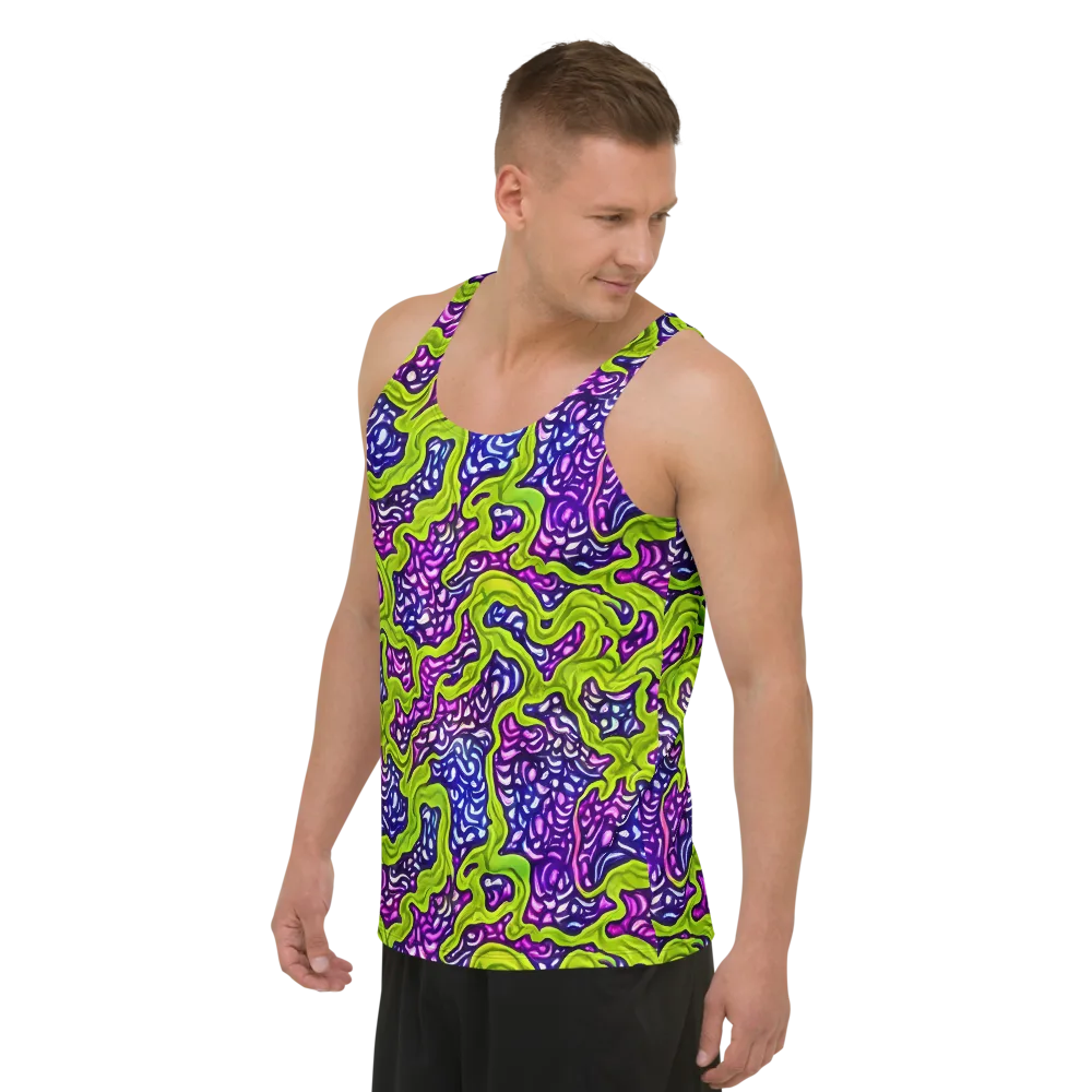 Ultraviolet Swell on Men's Tank Top — Left Front
