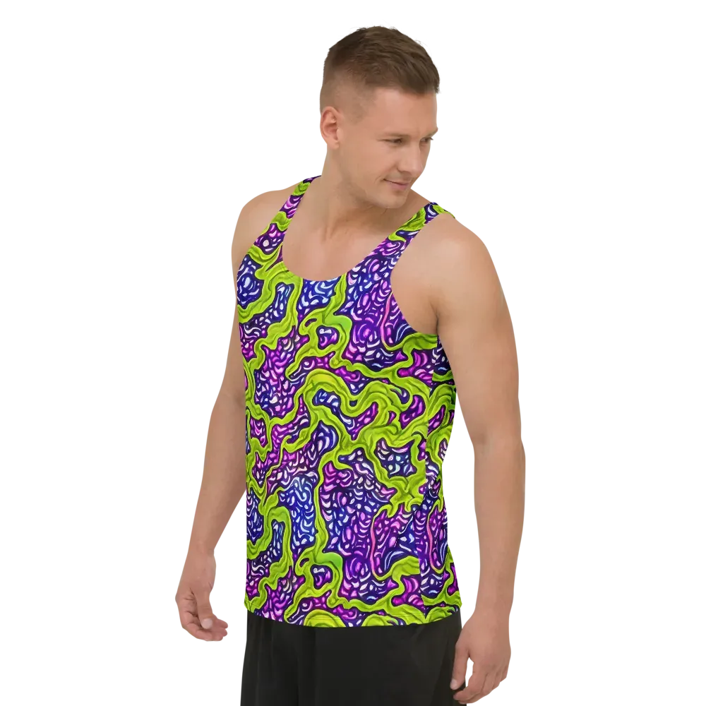 Ultraviolet Swell on Men's Tank Top — Left Front