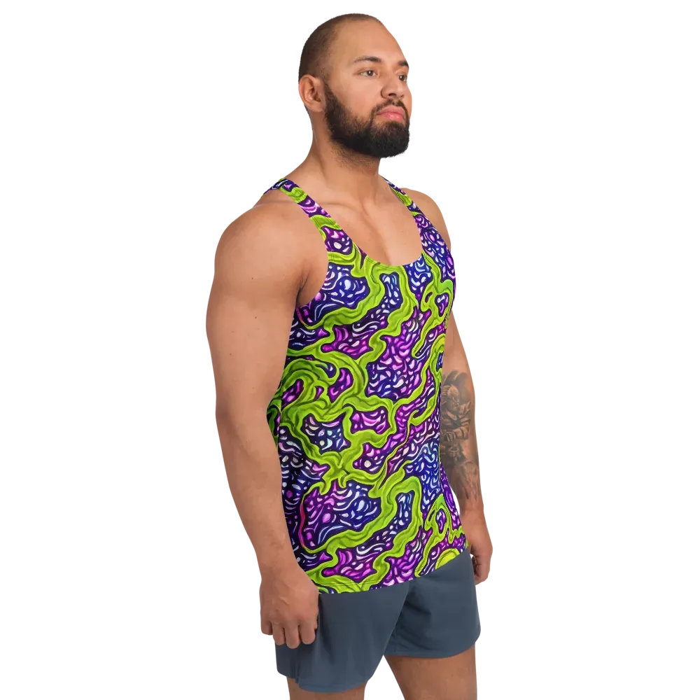 Ultraviolet Swell on Men's Tank Top — Right Front