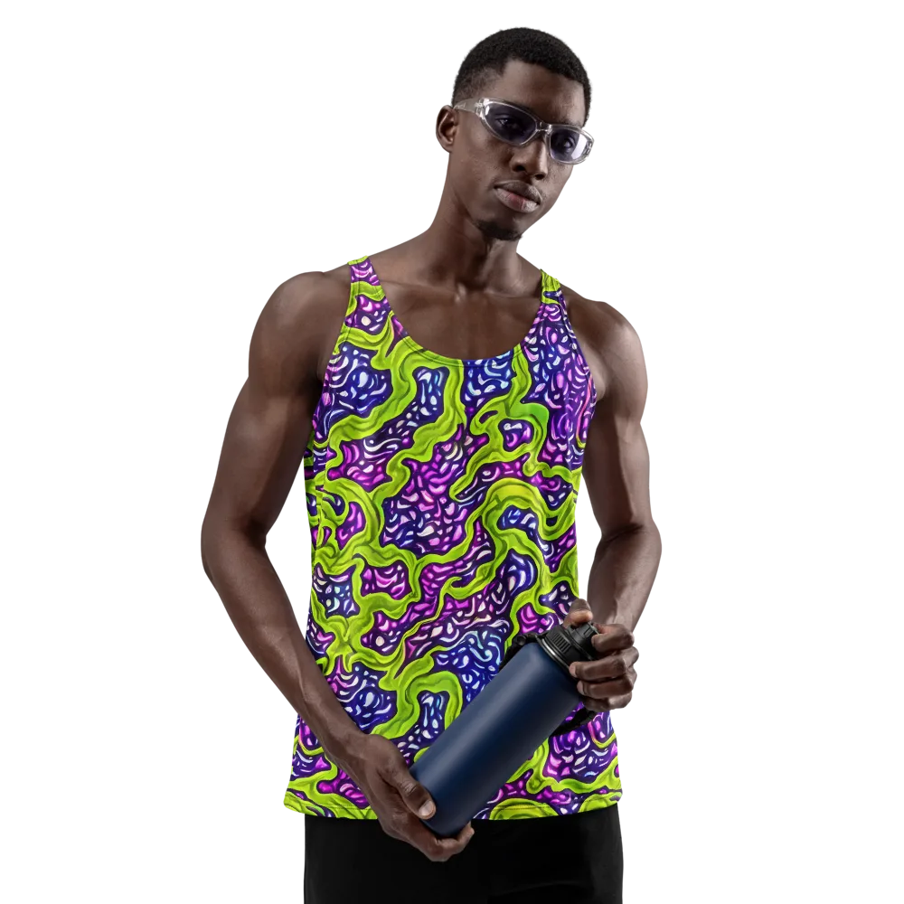 Ultraviolet Swell on Men's Tank Top — Front