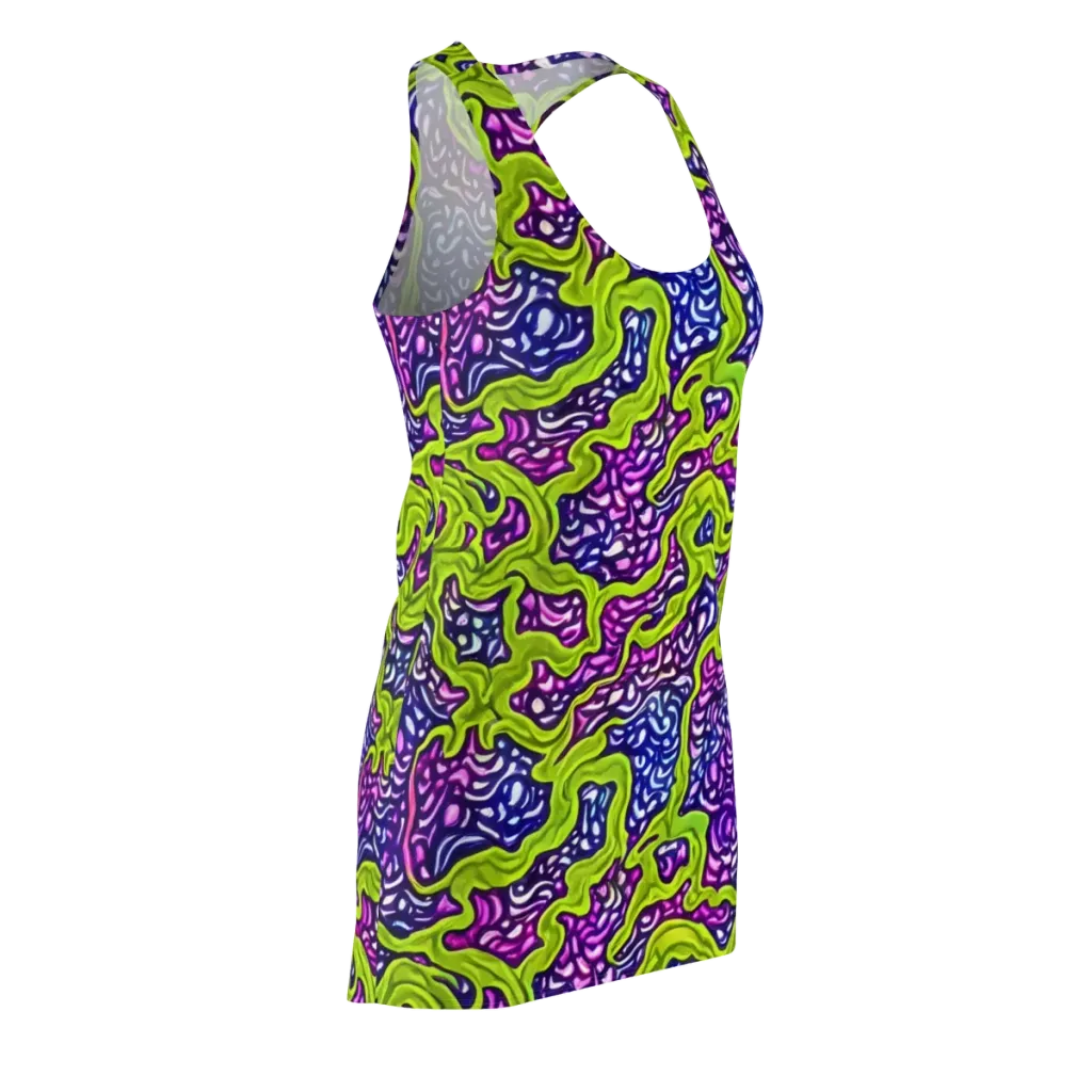 Ultraviolet Swell on Racerback Dress — Front Side