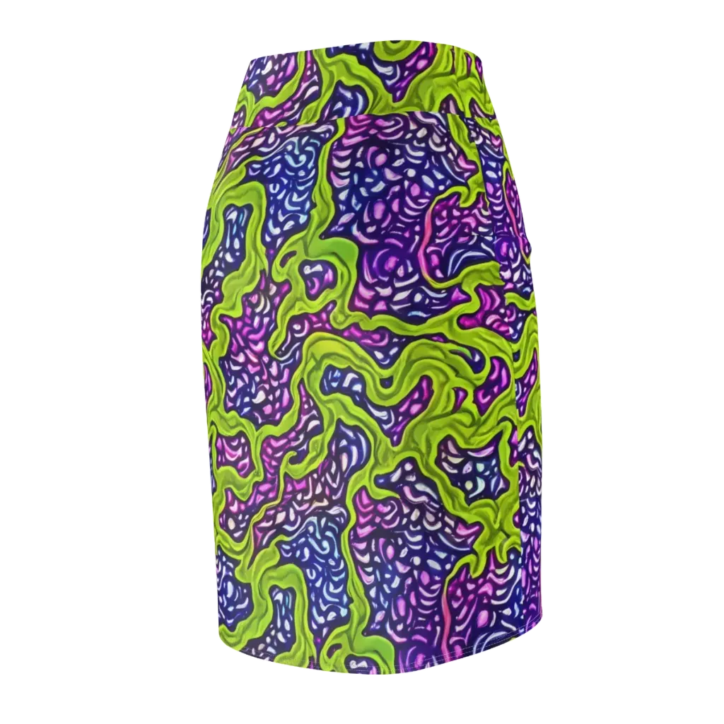 Ultraviolet Swell on Pencil Skirt — Back Side
