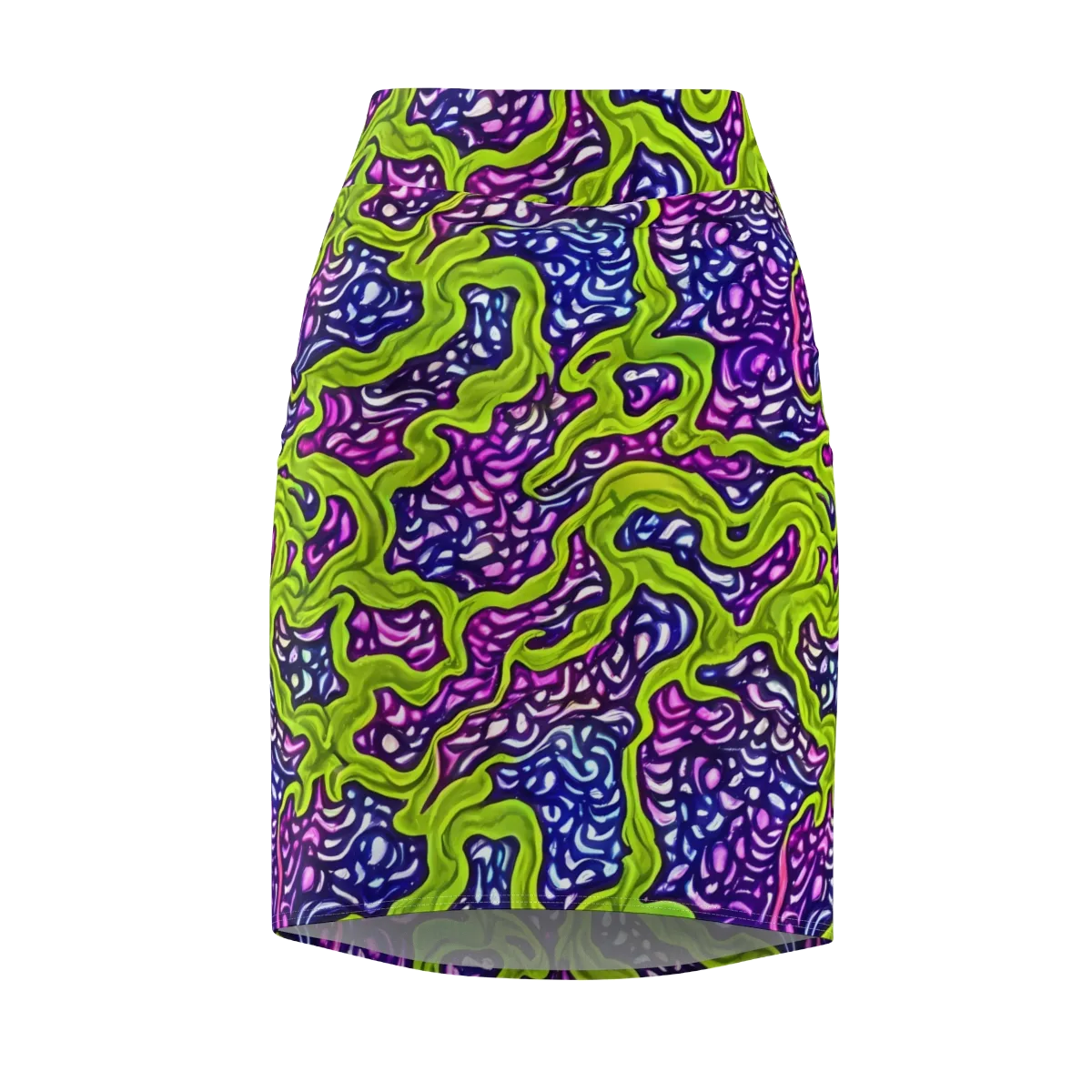 Ultraviolet Swell on Pencil Skirt — Front