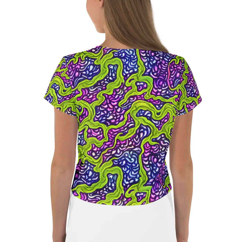 Ultraviolet Swell on Crop Tee — Back