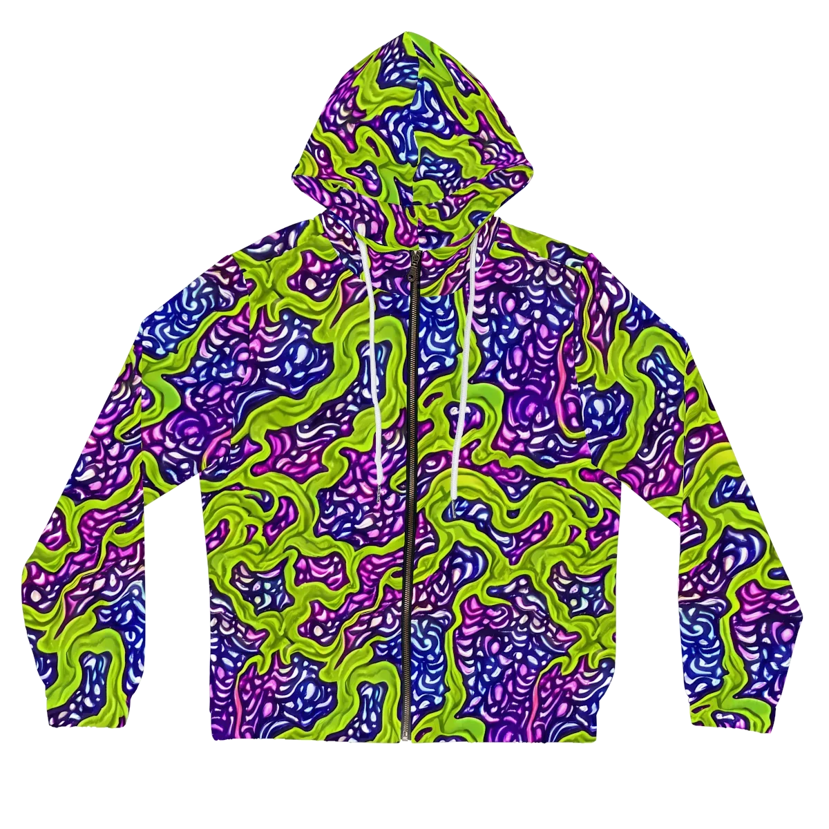 Ultraviolet Swell on Women's Full-Zip Hoodie — Front