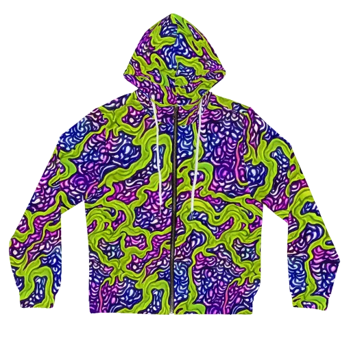 Ultraviolet Swell on a Women's Full-Zip Hoodie