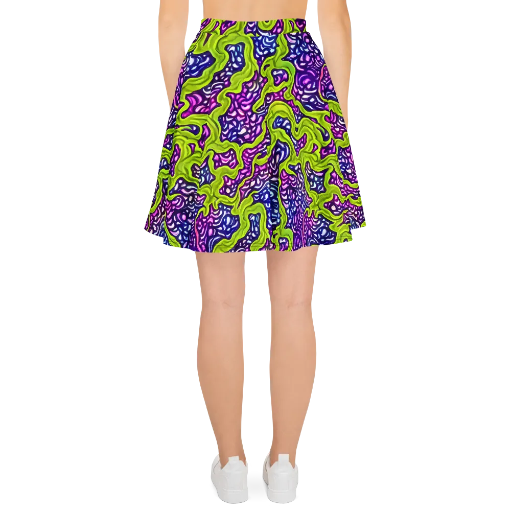 Ultraviolet Swell on Skater Skirt — Back