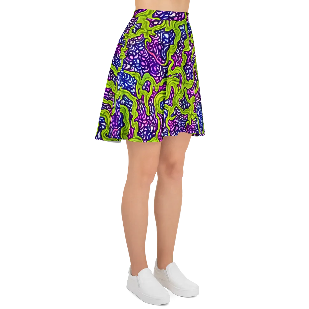 Ultraviolet Swell on Skater Skirt — Right