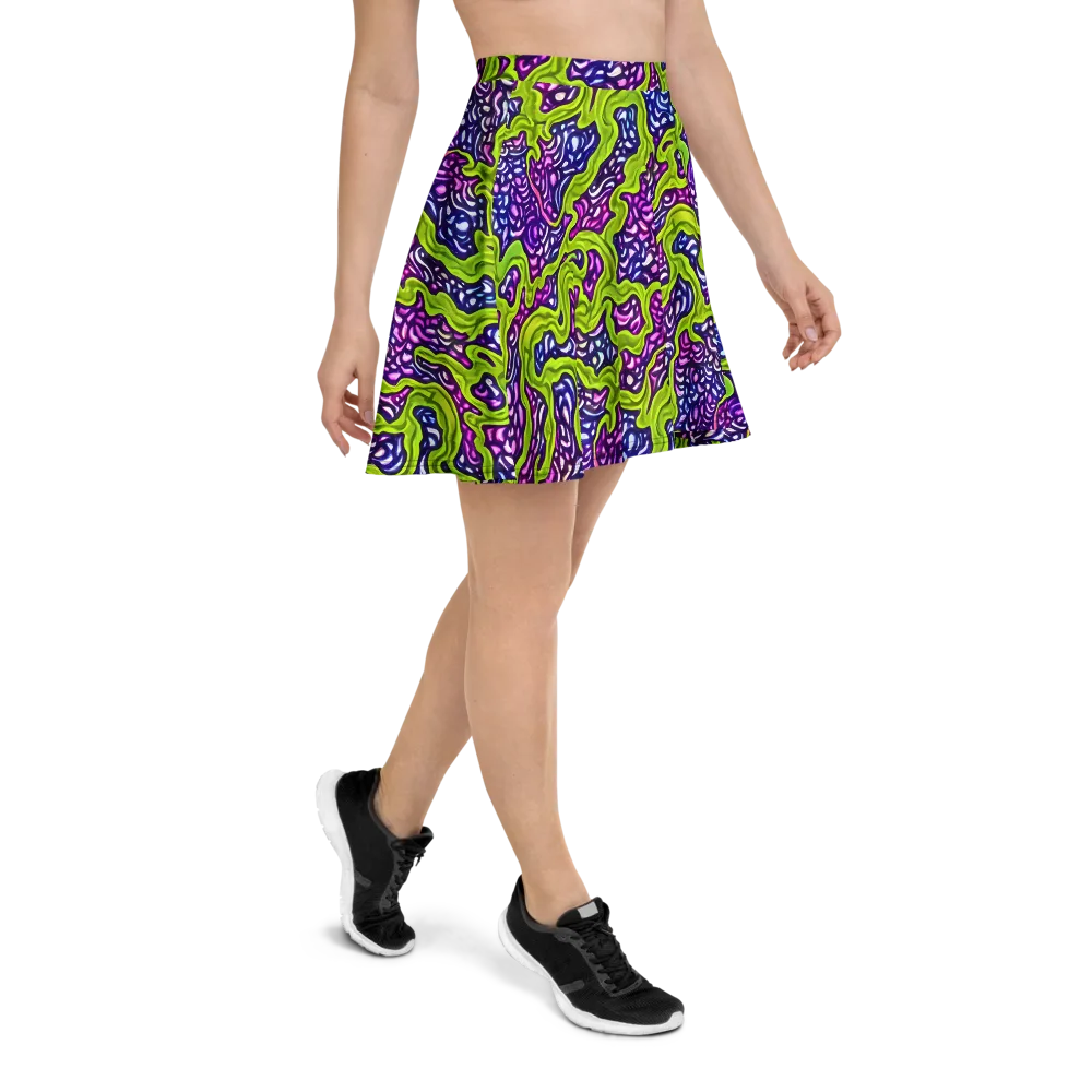 Ultraviolet Swell on Skater Skirt — Right
