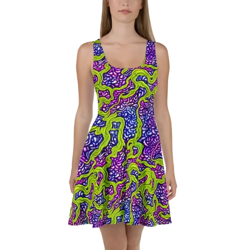 Ultraviolet Swell on a Skater Dress