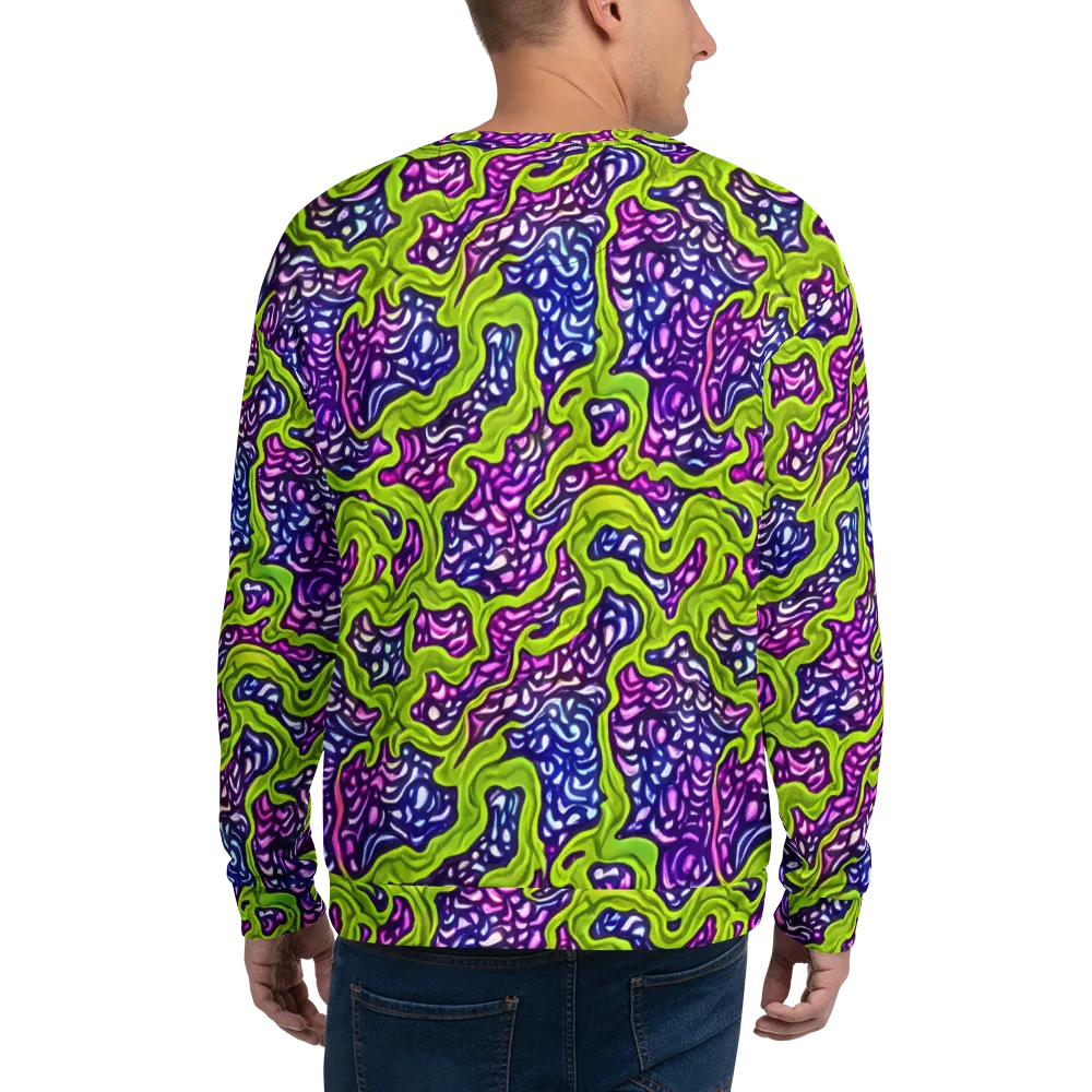 Ultraviolet Swell on Sweatshirt — Back