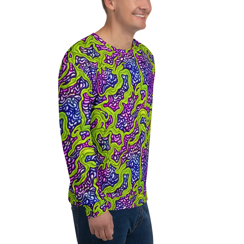Ultraviolet Swell on Sweatshirt — Right Front