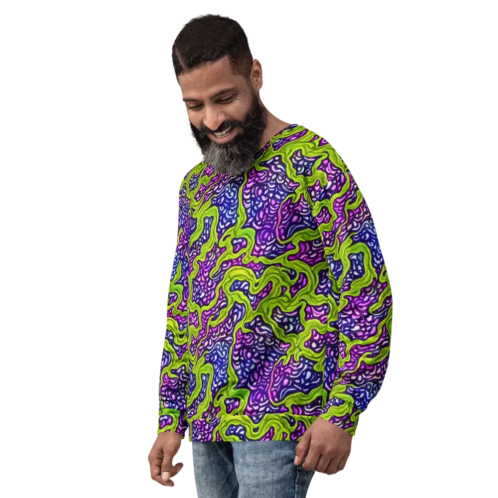 Ultraviolet Swell on Sweatshirt — Left Front