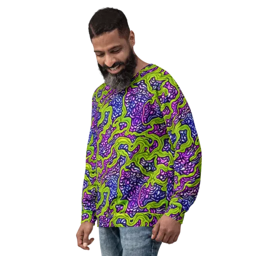 Ultraviolet Swell on a Sweatshirt