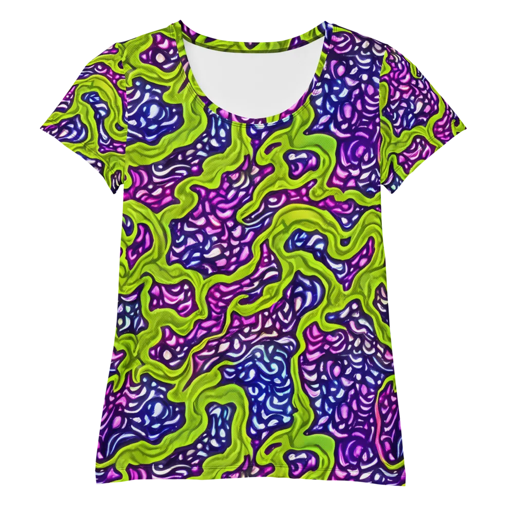Ultraviolet Swell on Women's Athletic T-Shirt — Front