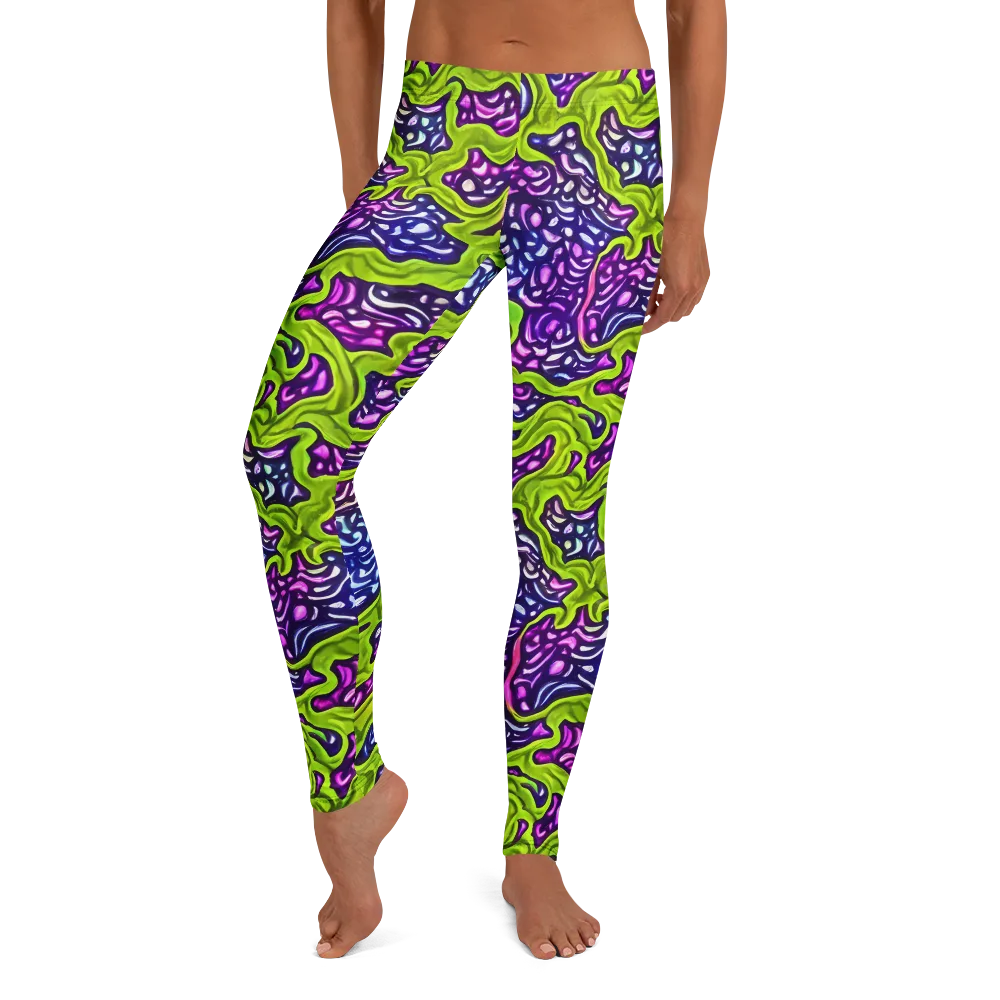 Ultraviolet Swell on Leggings — Front