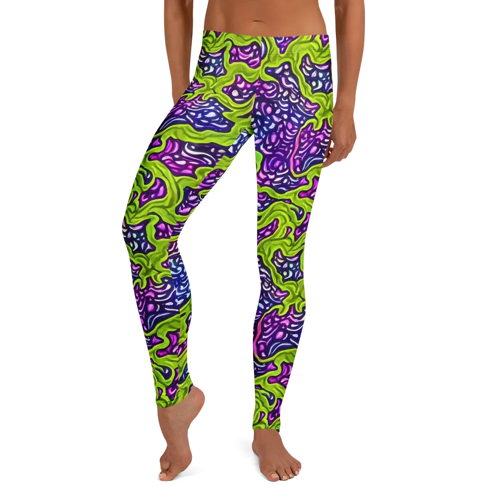 Ultraviolet Swell on Leggings — Front