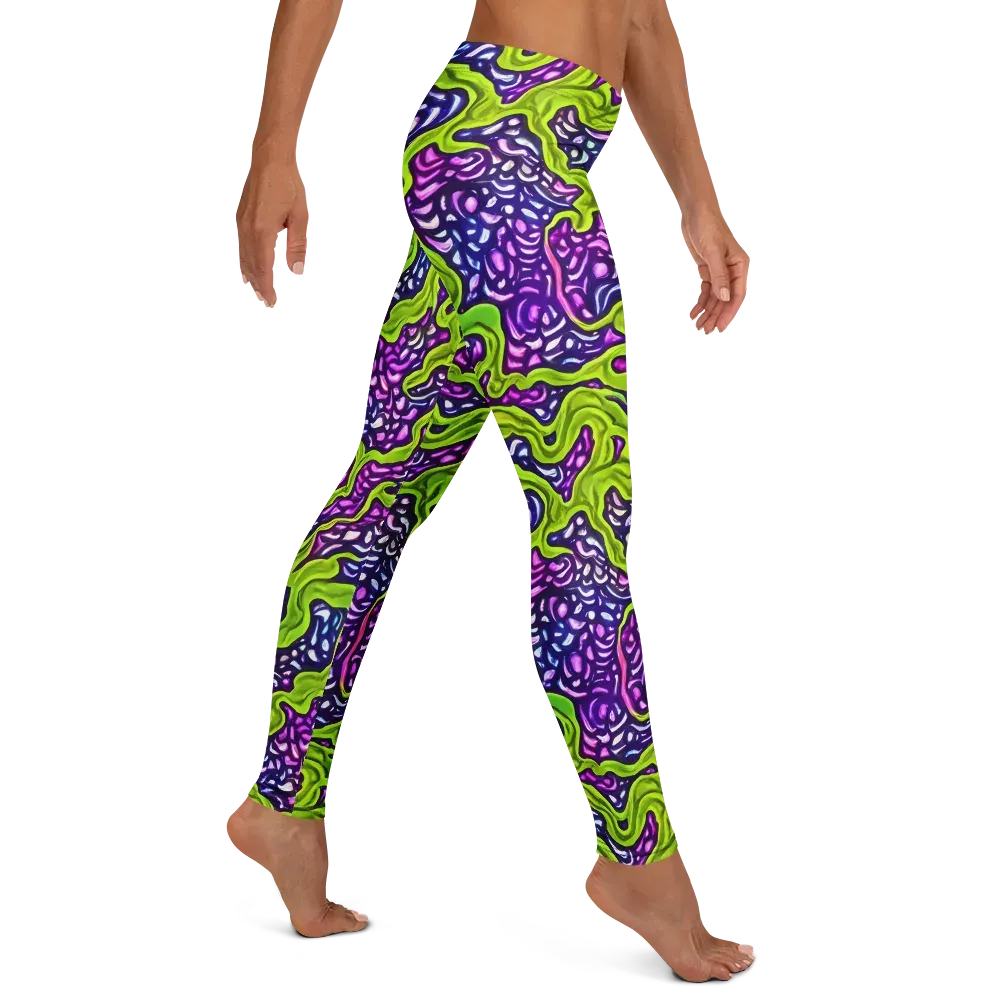 Ultraviolet Swell on Leggings — Right
