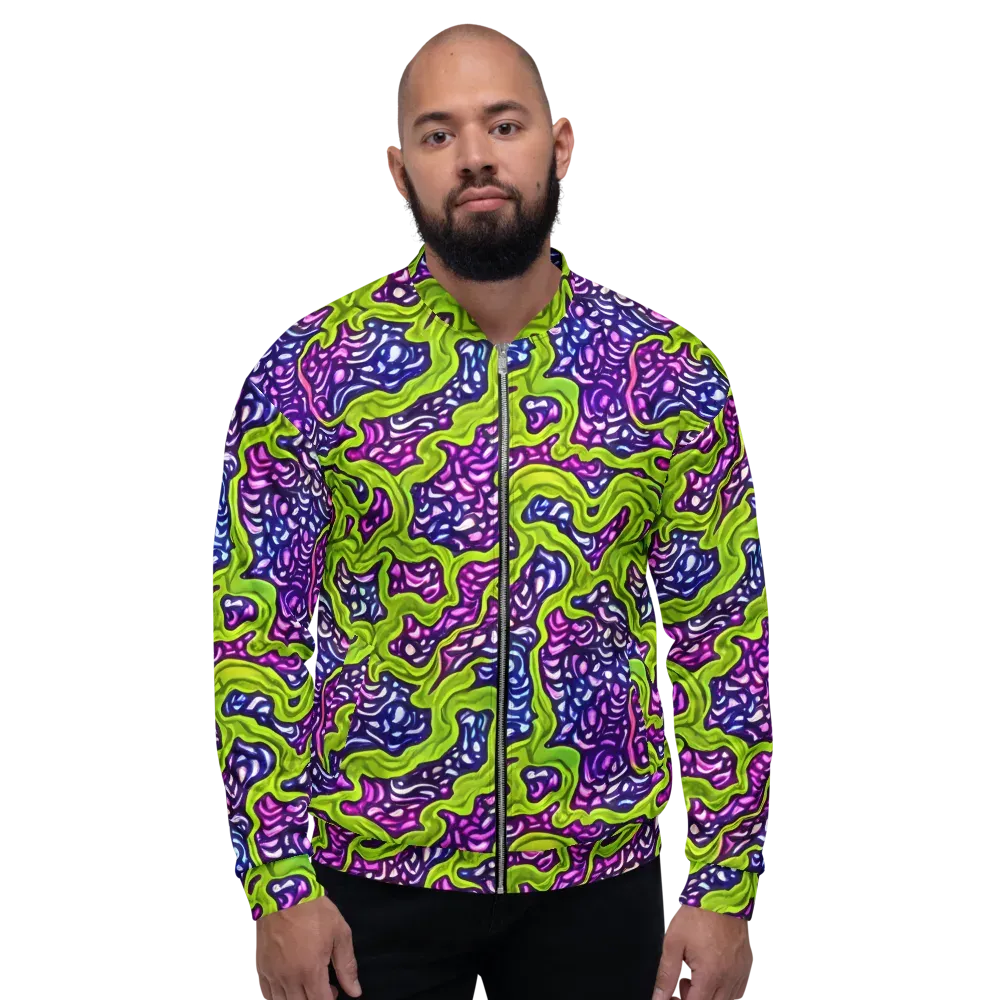 Ultraviolet Swell on Bomber Jacket — Front