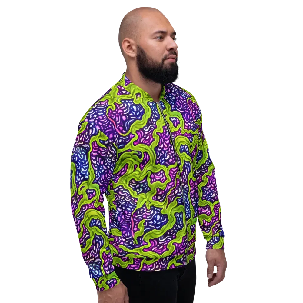 Ultraviolet Swell on Bomber Jacket — Right