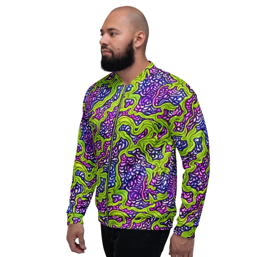 Ultraviolet Swell on Bomber Jacket — Left