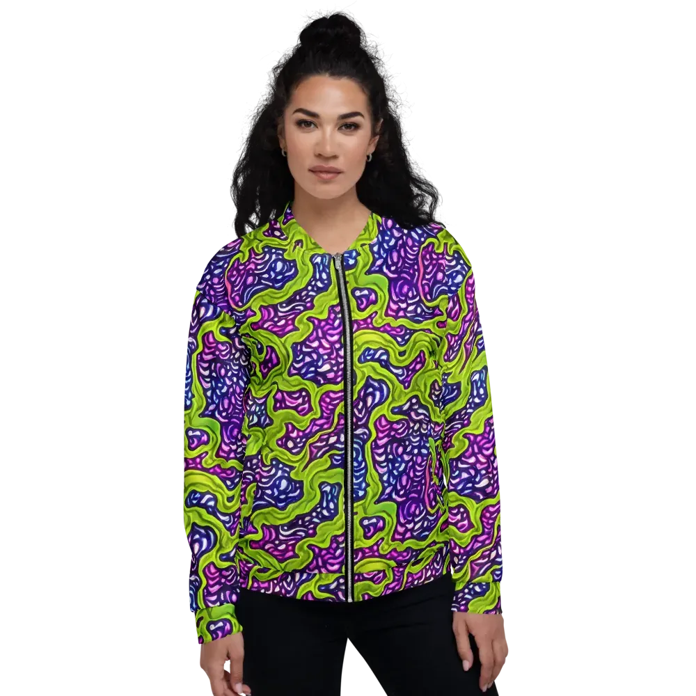 Ultraviolet Swell on Bomber Jacket — Front