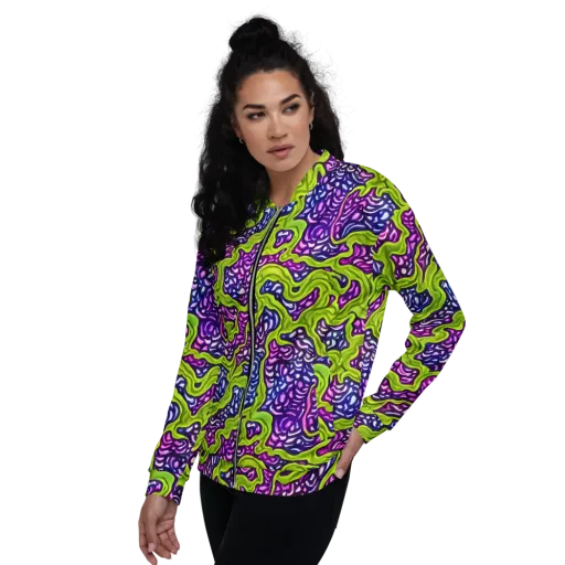 Ultraviolet Swell on a Bomber Jacket
