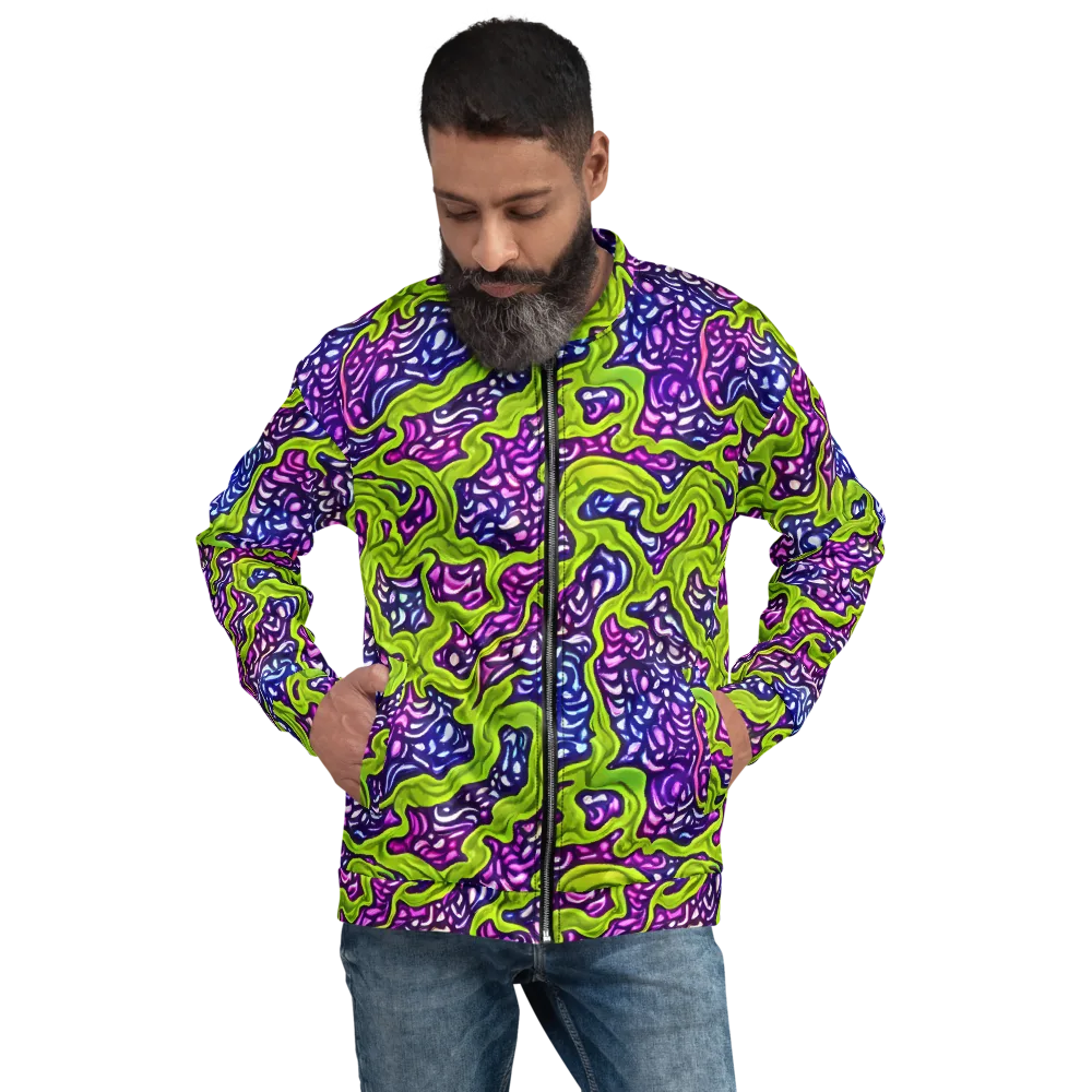 Ultraviolet Swell on Bomber Jacket — Front