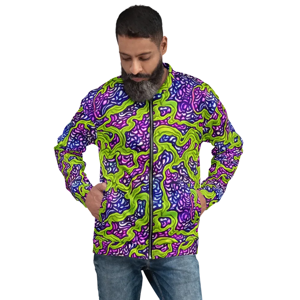 Ultraviolet Swell on Bomber Jacket — Front