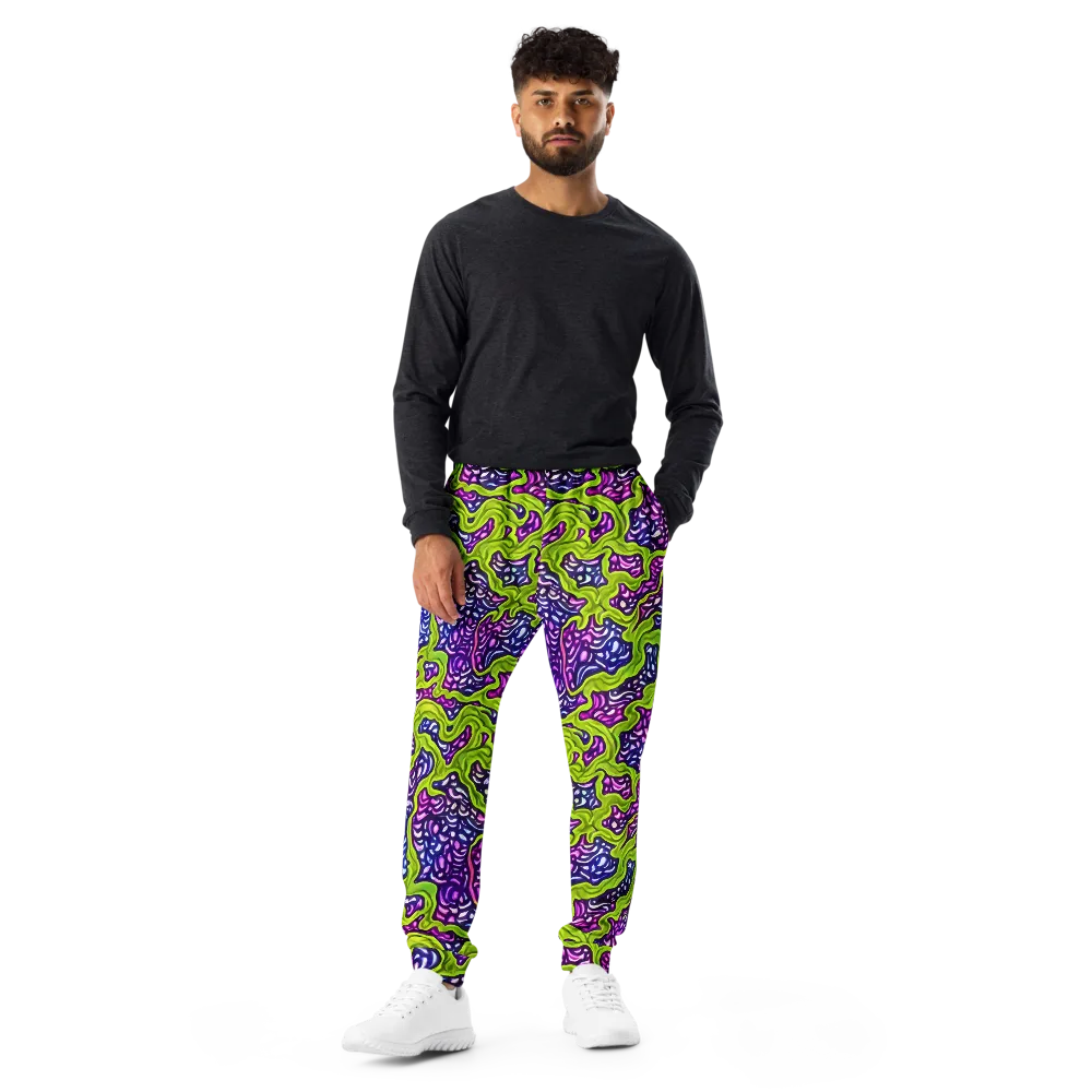 Ultraviolet Swell on Men's Joggers — Front