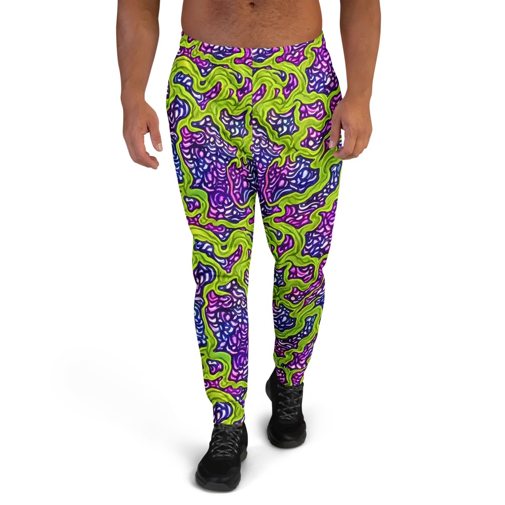 Ultraviolet Swell on Men's Joggers — Front