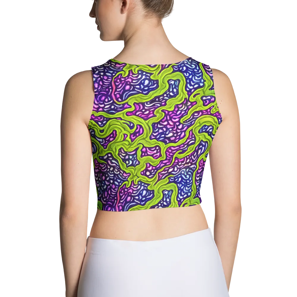 Ultraviolet Swell on Crop Top — Back