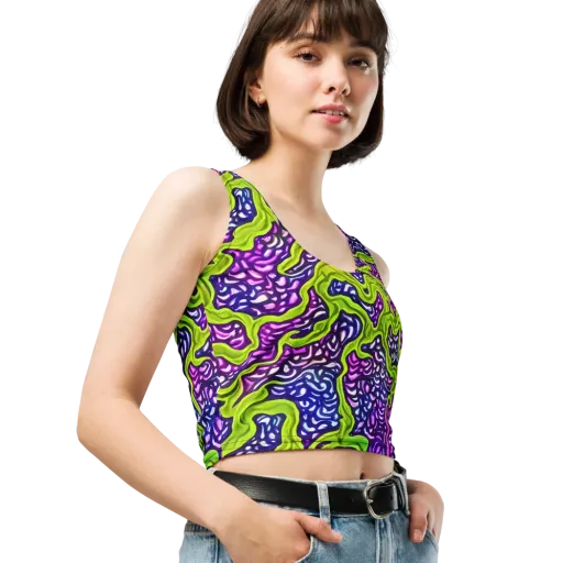 Ultraviolet Swell on a Crop Top