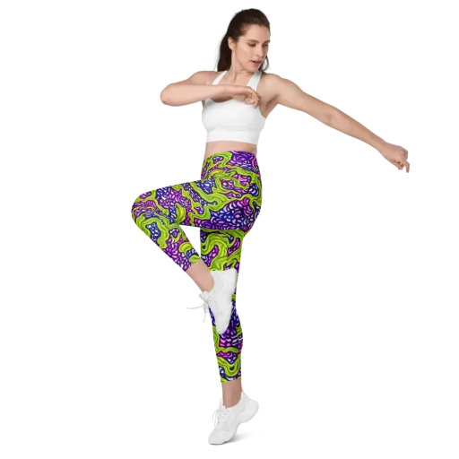 Ultraviolet Swell on a Leggings with Pockets
